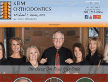 Tablet Screenshot of keimorthodontics.com